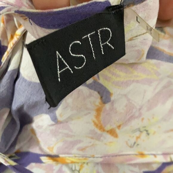 ASTR Lilac Floral Maxi Halter Dress Sz-LRG - Picture 8 of 10